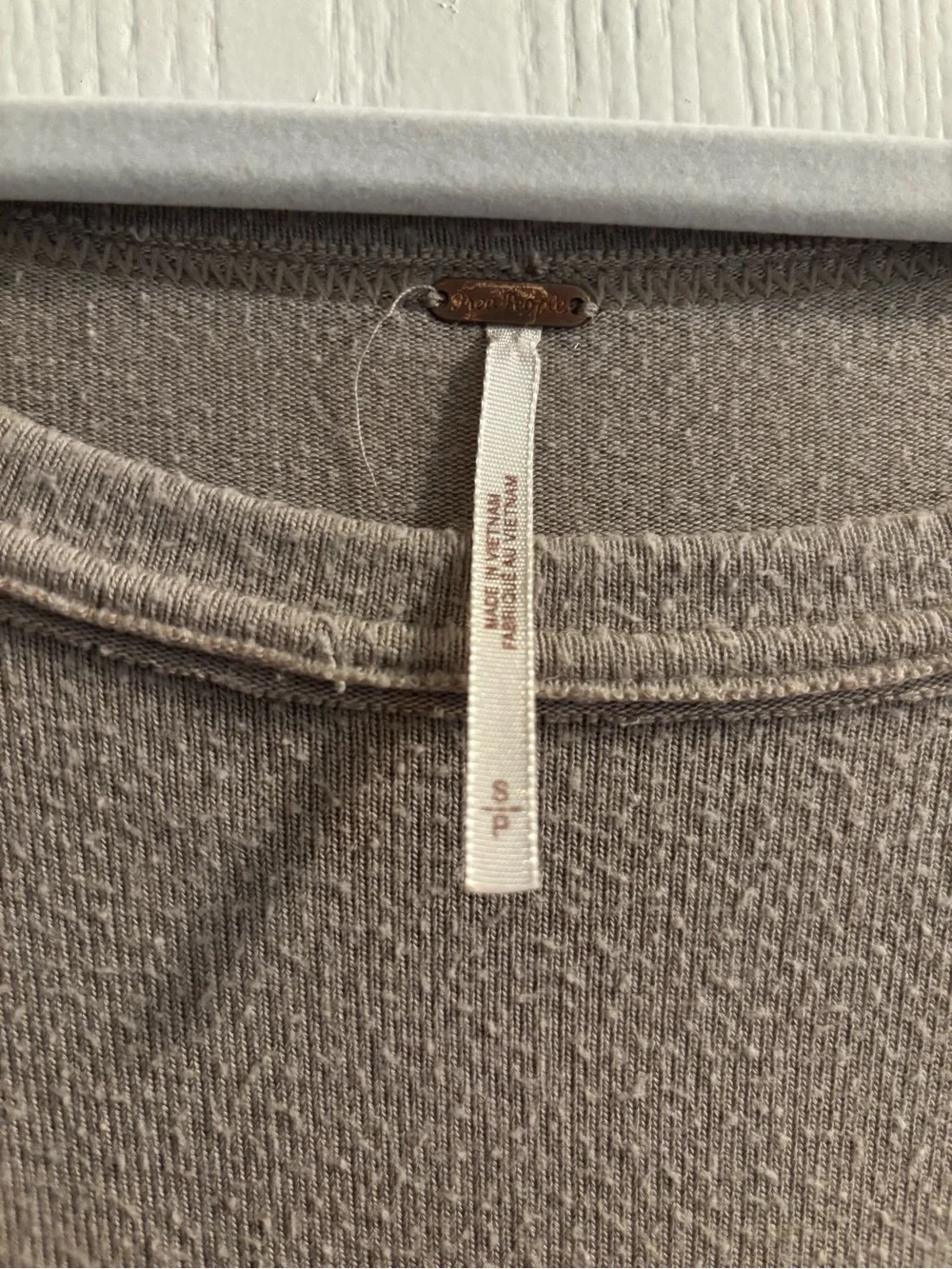 Free People tan babydoll top